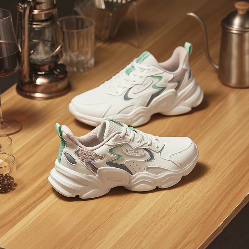 361°女鞋运动鞋新款女复古文化鞋百搭舒适老爹鞋