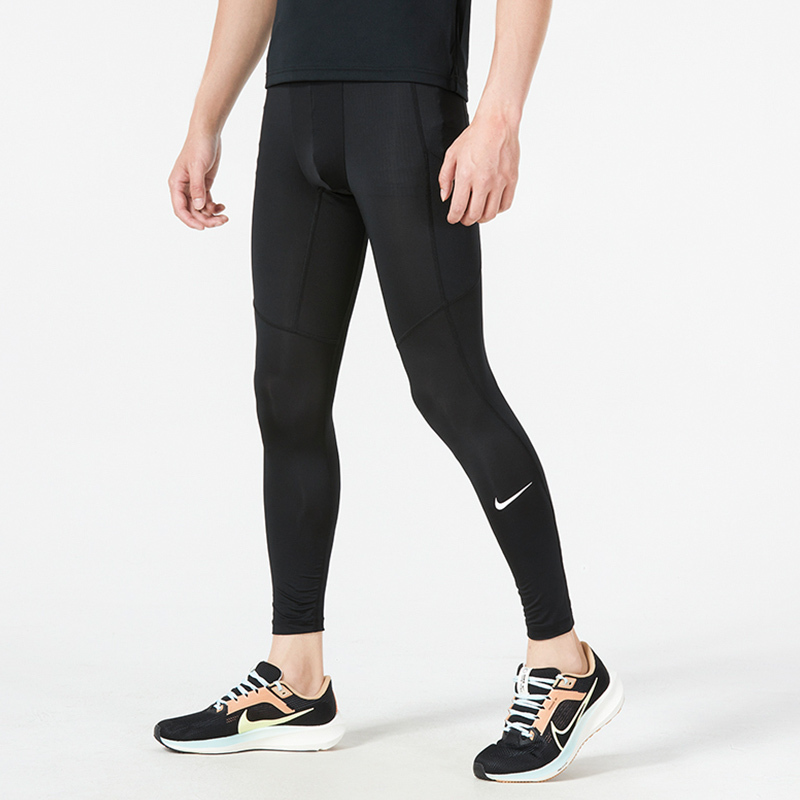 nike 品牌logo印花健身训练户外透气休闲运动裤 男款 黑色 fb7953-010