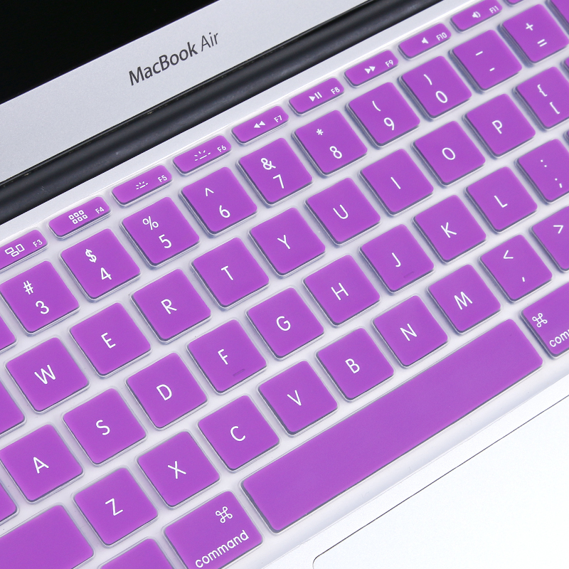 HIGE/苹果Macbook/Air/Pro笔记本电脑键盘保护膜Mac12英寸/新款Pro13无TouchBar 紫色