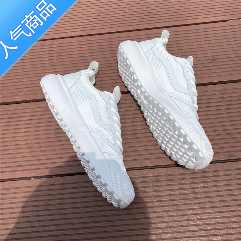 SUNTEK2023年新款浅口小白鞋女夏季薄款网面透气厚底休闲百搭轻便运动鞋高清大图