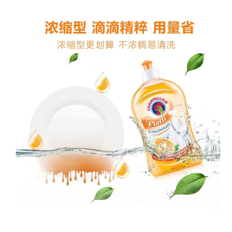 大公鸡管家二件套 清洁套装二件套 多能油污净600ml +浓缩洗洁精500ml高清大图