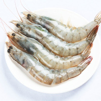 禧美海产 国产冷冻白虾1.2kg 50-60只/kg