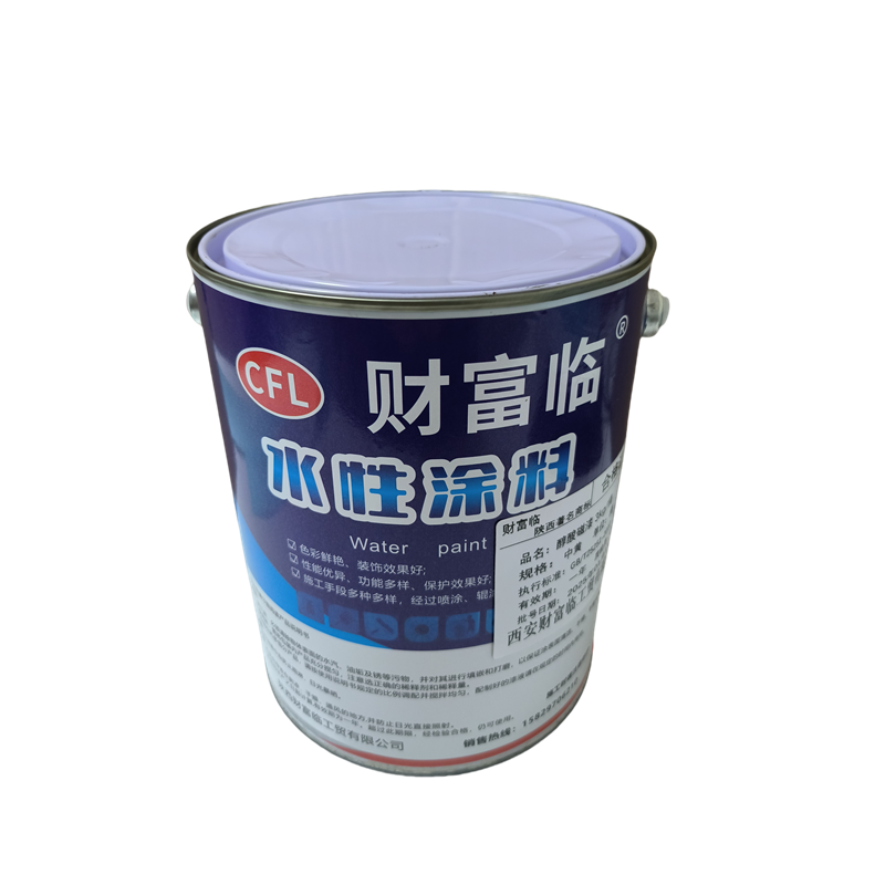 财富临 醇酸磁漆 3kg/桶 中黄 桶高清大图