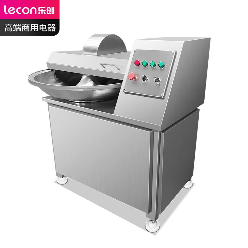 乐创(lecon)商用斩拌机 100kg/h蔬菜瓜果肉类切碎机料理机 LC-J-ZB125L
