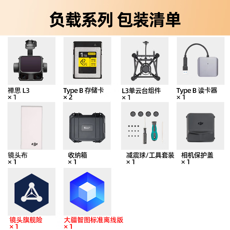 大疆(DJI)Matrice 400+禅思L3镜头激光雷达 经纬M400[含电池+充电箱+桨叶+大疆智图标准离线]提货卡高清大图