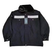 【可定制】2025年春秋季茄克棉衣外套连帽常规款工装男士工作服 尺码可定制 黑色