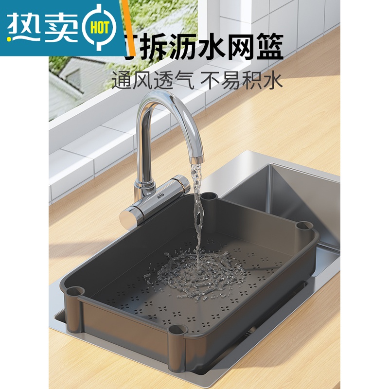 敬平厨房置物架收纳储物家用架子落地多层用品大全小推车多功能蔬菜篮高清大图