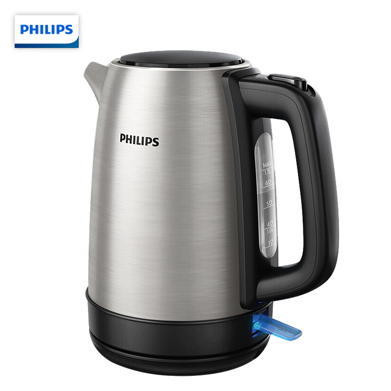 飞利浦(PHILIPS)电水壶热水壶电热水壶不锈钢1.7L防干烧烧水壶 HD9350