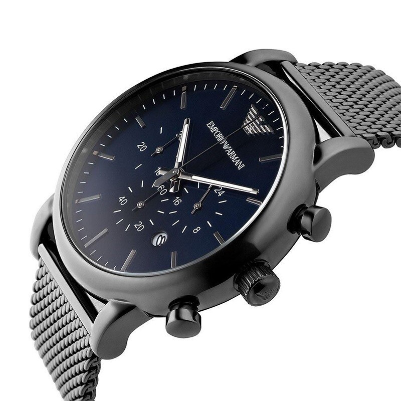 armani阿玛尼休闲商务时尚石英男表欧美复古钢带手表男ar1979