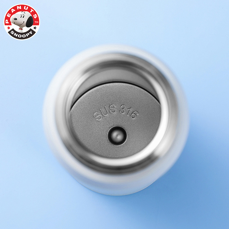 史努比(SNOOPY)弹盖保温杯316不锈钢水杯高颜值500ml大容量保温茶杯8006款高清大图