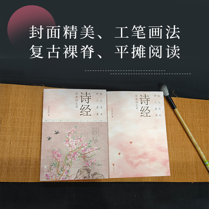 [正版]央视网桃之夭夭 伊人袅袅 诗经原来这么美 一本书饱览 诗经 背后的历史典故 典章制度 民俗文化 山川风物 漫谈高清大图