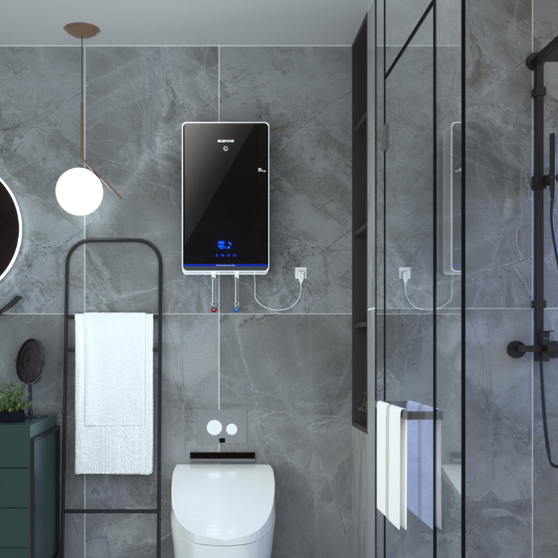 格林姆斯(GLEMOS)W11-65B-黑色 电热水器速热式恒温速热储水家用小型触摸屏精准控温高清大图