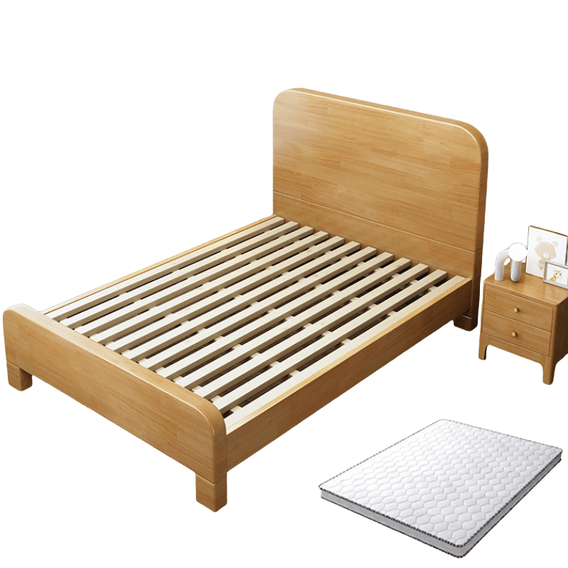 鑫木樽公寓床+床垫+床头柜1500*2000*980mm套高清大图