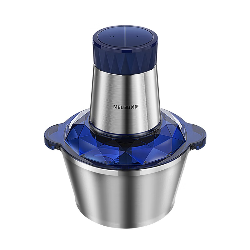 美菱(MELNG) 不锈钢碗绞肉机 1.8L大容量 双档调节 料理机辅食机绞馅机碎肉机 MM-LC1821 深蓝色