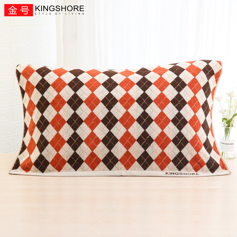 KING SHORE/金号正品 纯棉枕巾两条装 全棉一对加厚 柔软舒适80*52