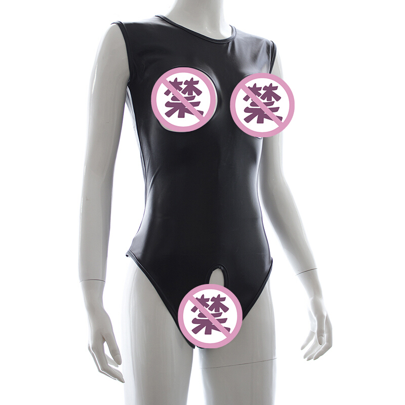 桃色缘 视觉诱惑开档露胸紧缚漆皮衣情趣内衣 sm情趣用品男女用夫妻激情另类挑逗情侣前戏情趣服饰 XL高清大图