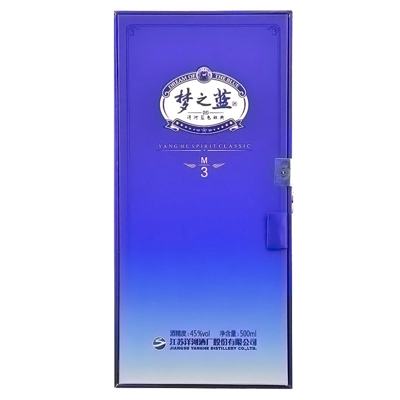 洋河蓝色经典 梦之蓝M3 45度 500ml 单瓶装 浓香型白酒 口感绵柔