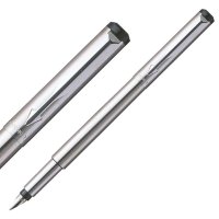 派克(PARKER)威雅钢 钢笔 杆白夹墨水笔