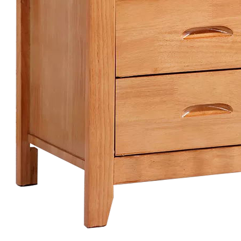 阿拉贡床头柜简约现代卧室床边储物柜标准款榉木色50*41*50cm