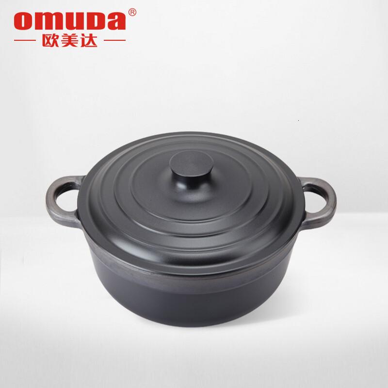 欧美达(OMUDA)欧美达铸造炖汤锅煲仔砂锅无涂层汤锅节能铸造锅OB7824-B24CM煲仔锅