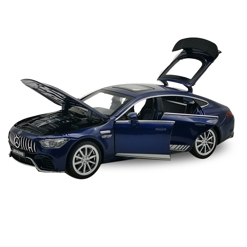 嘉业132奔驰大奔amggt63s汽车模型6开门仿真合金回力玩具车摆件
