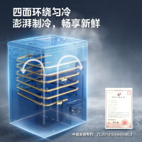 美的(Midea)300升商用冰柜冷柜展示柜小型冰箱冷冻柜雪糕饮料水果冷藏保鲜柜MS-305LGE