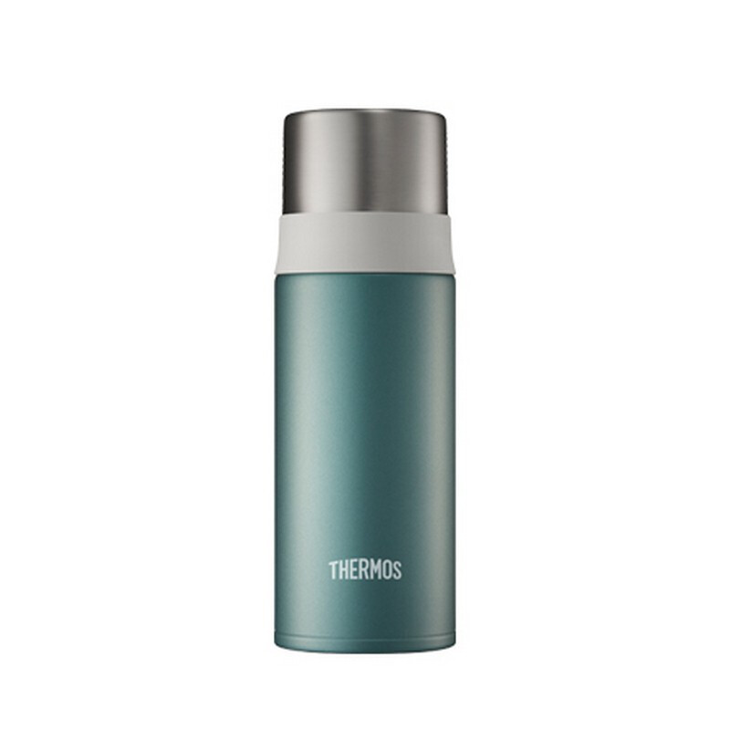 膳魔师(THERMOS)进口真空304不锈钢保温杯FFM-351K-SG 绿色350ML商务办公学生男女一杯两用