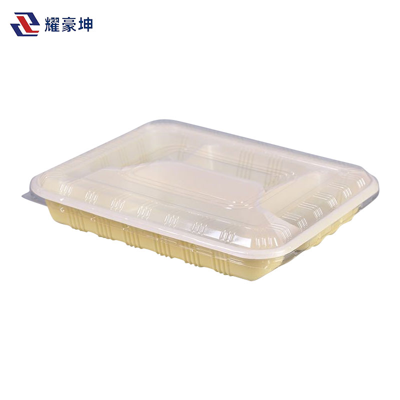 耀豪坤 一次性饭盒快餐盒含盖 L-22.5*19*3.5cm 个高清大图