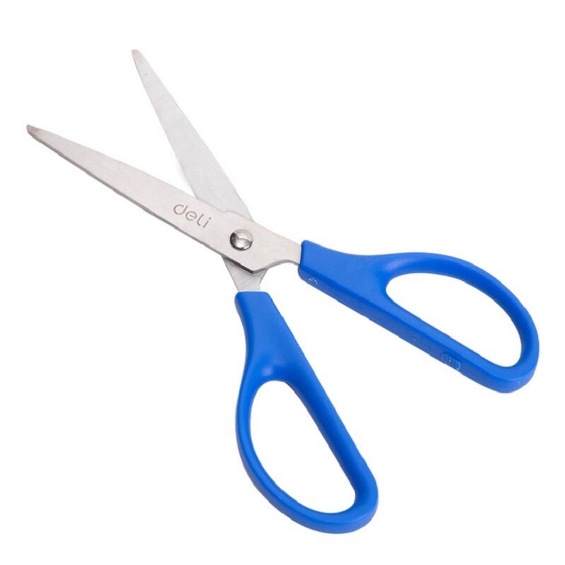 得力(deli) 170mm办公家用生活剪刀 办公用品 黑色