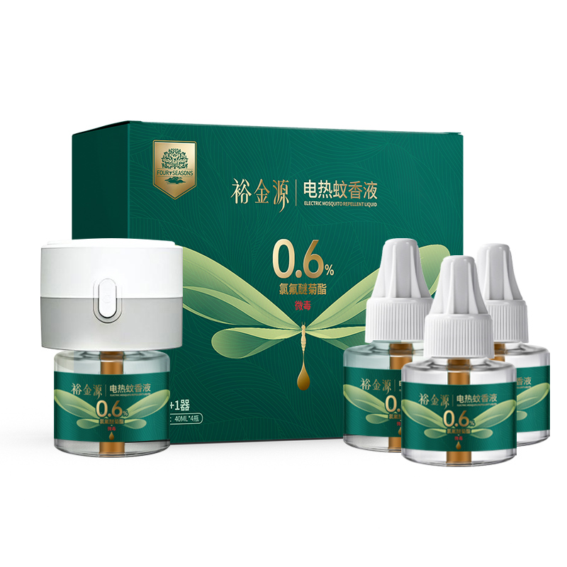 裕金源 电热蚊香液 40ml*4瓶 静夜无香型