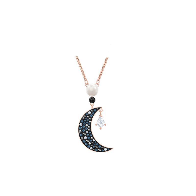 [直营]施华洛世奇(SWAROVSKI) SYMBOLIC神秘月亮浪漫星辰人造水晶女士项链送恋人
