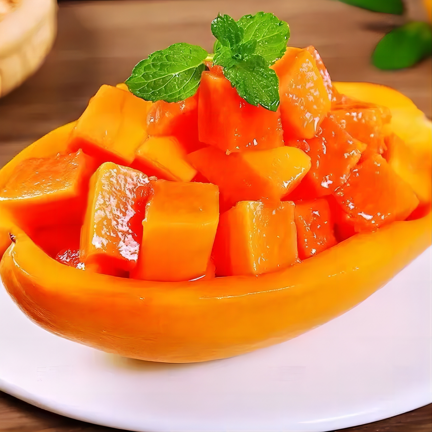 鲜贝达 广西红心木瓜 5斤装2-6个木瓜 新鲜水果 生鲜鲜甜多汁高清大图