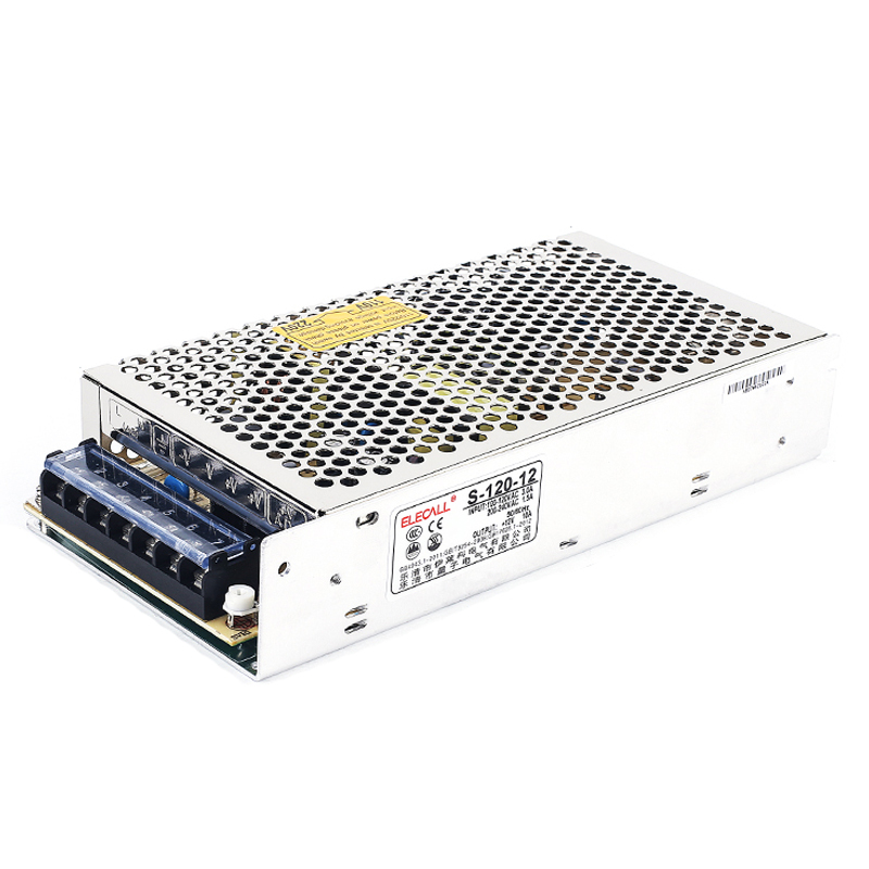 伊莱科(ELECALL)S-120-12 开关电源12V监控摄像头电源适配器LED灯带显示屏变压器直流稳压10A120W