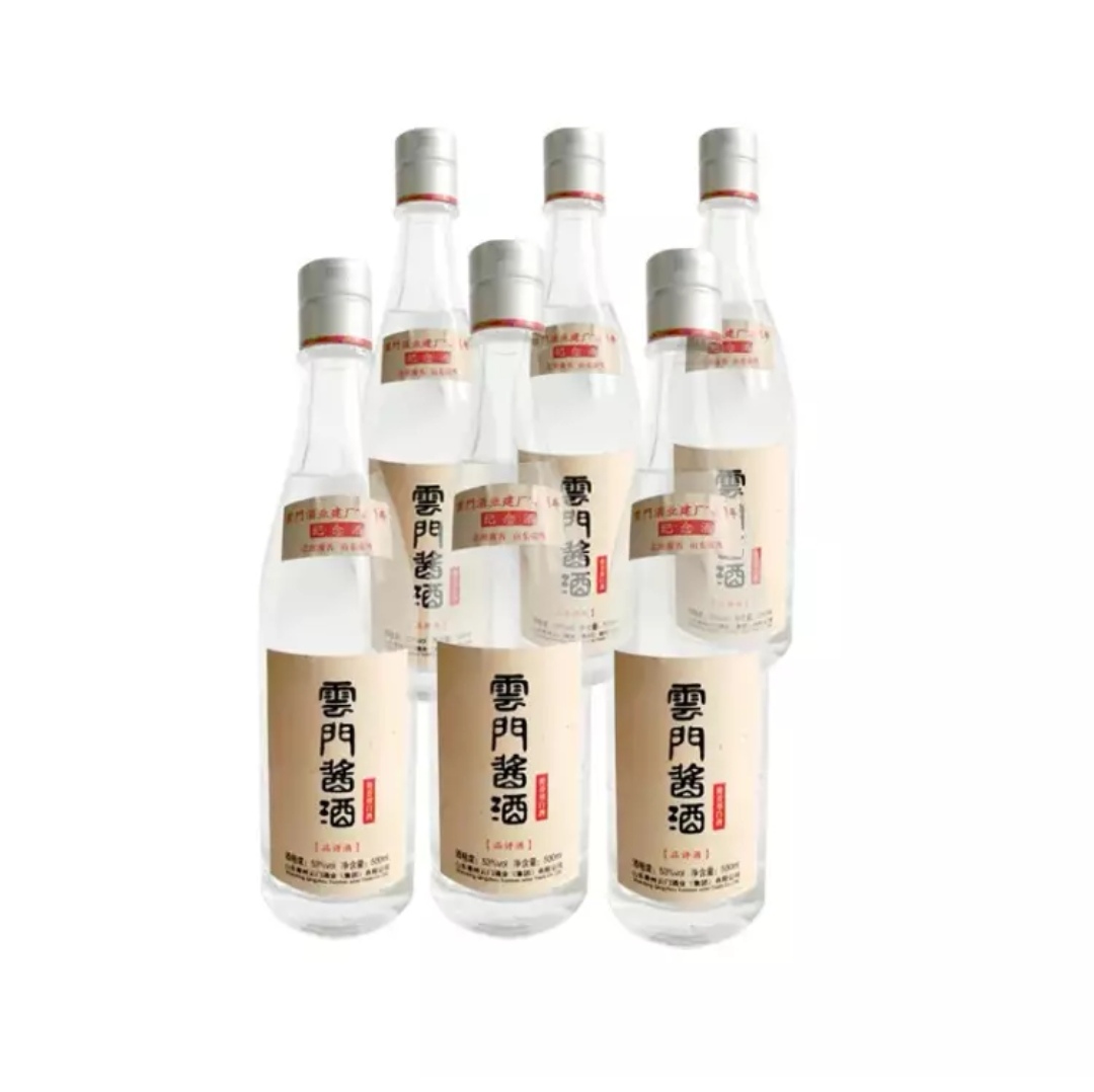 53度云门酱酒品评酒酱香型白酒纯粮食酒大曲坤沙整箱500ml6瓶参数