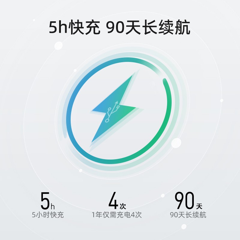 力博得智能声波电动牙刷 悦沁-抹茶绿T203557A50高清大图