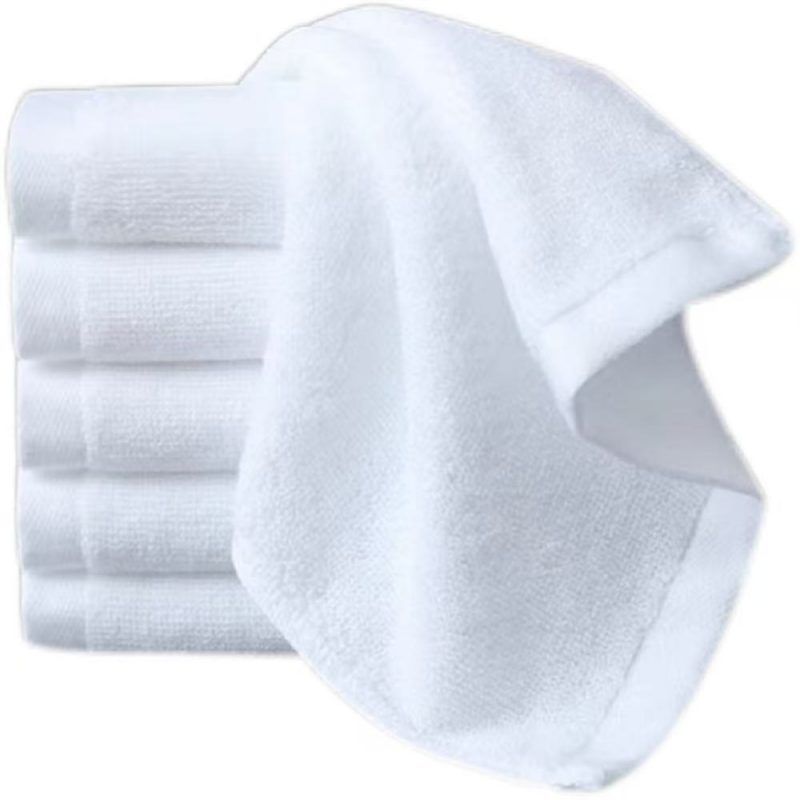 世纪金鹰21股纱全棉白方巾30*30cm/1条高清大图