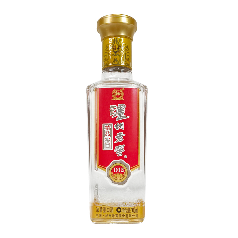 泸州老窖精品头曲d12小酒52度100ml浓香型白酒2020版 2970