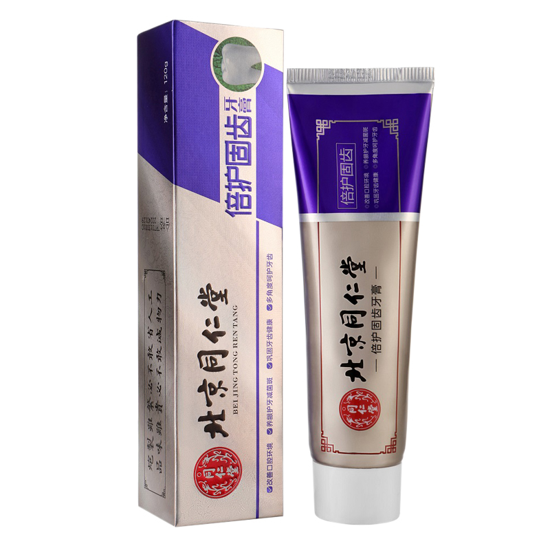 北京同仁堂草本固齿牙膏薄荷香型清新口气口腔