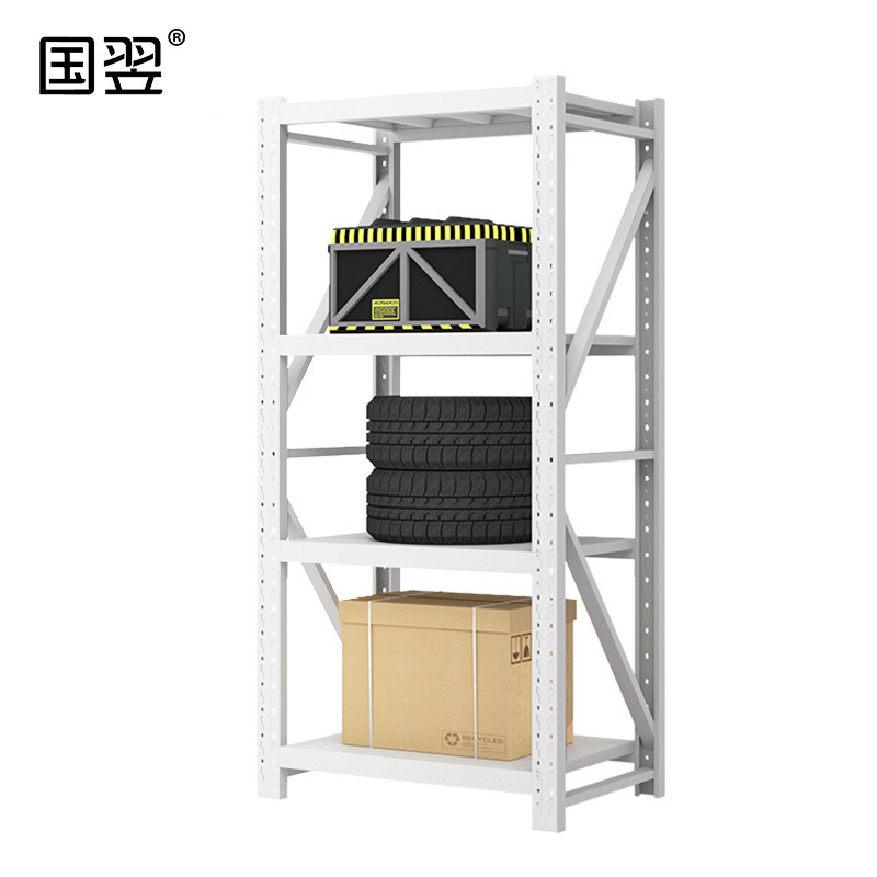 国翌 GY-HJ-120620W 轻型货架 白色 承载120KG/层 4层 1200*600*2000mm