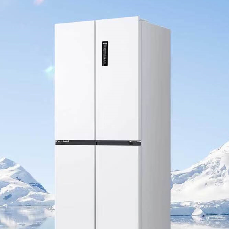 美菱 BCD-418WP9CZJC 对开门冰箱 418L 一级效能 家用十字对开门冰箱底部散热超薄嵌入式冰箱高清大图