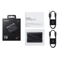 三星(SAMSUNG)2TB Type-c USB 3.2 移动固态硬盘T9 星空黑 NVMe传输速度2000MB/s