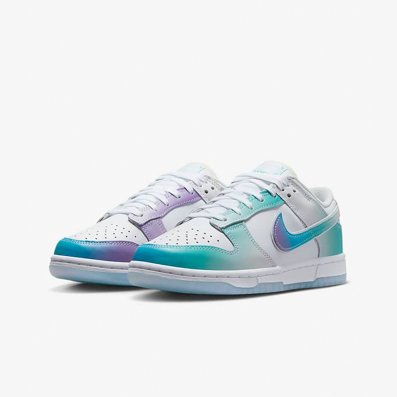 耐克女鞋Nike Dunk蓝白紫渐变鸳鸯复古低帮板鞋运动鞋FJ7743-194