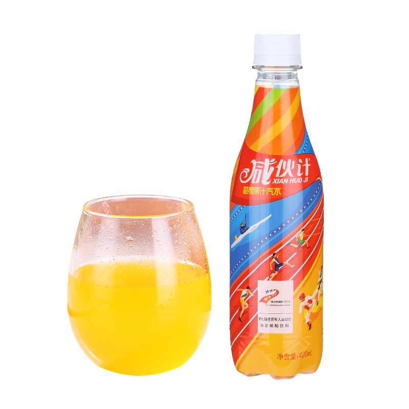 咸伙计香橙果汁汽水