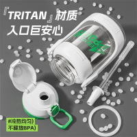 JEKO&JEKO tritan运动水杯水壶拎拎壶随手大肚太空杯子夏男女大容量健身吸管杯