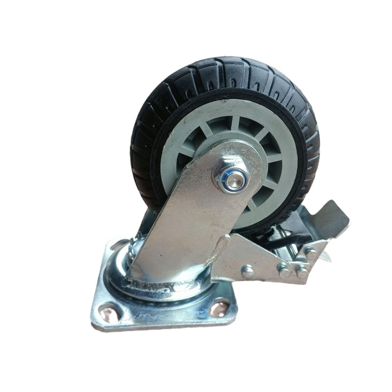 易企采 四个起订 5寸万向刹车脚轮平板手推车转向轮(单位/个)高清大图