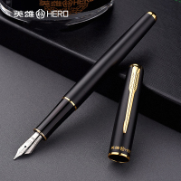 英雄(HERO)钢笔 5020笔墨组合套装 成人商务办公用铱金笔 0.5mm明尖 练字送礼礼盒装