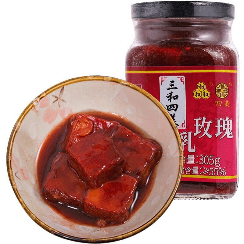 四美玫瑰腐乳305g(2瓶/组)(164)