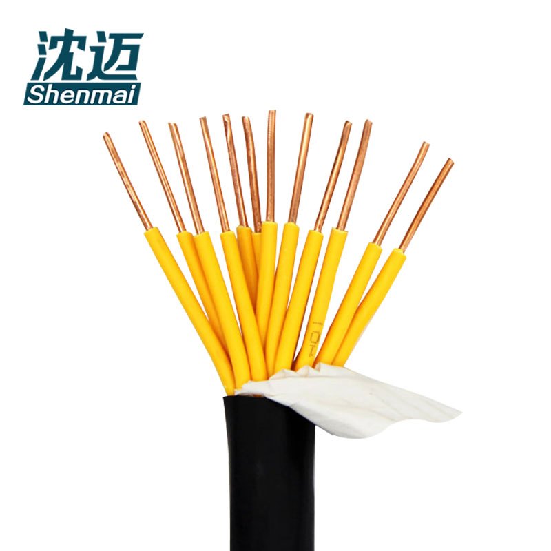 沈迈 铜芯电缆 ZR-KVV-450/750V-12*1.0平方 1米高清大图