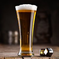 玻璃大号抖音啤酒杯家用容量加厚创意网红个性扎啤杯精酿酒吧酒杯340ml*2支