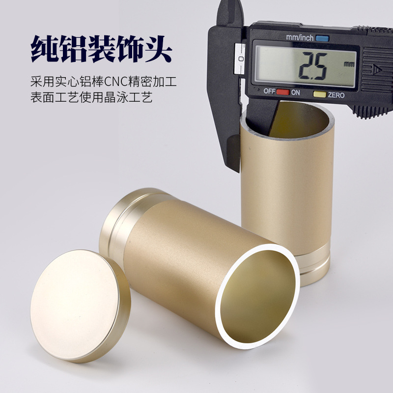 京城派 罗马杆窗帘杆加厚铝合金窗帘杆特厚金色白色罗马杆单杆双杆窗帘轨道单杆窗帘杆子支架侧装顶装窗帘支撑杆高清大图
